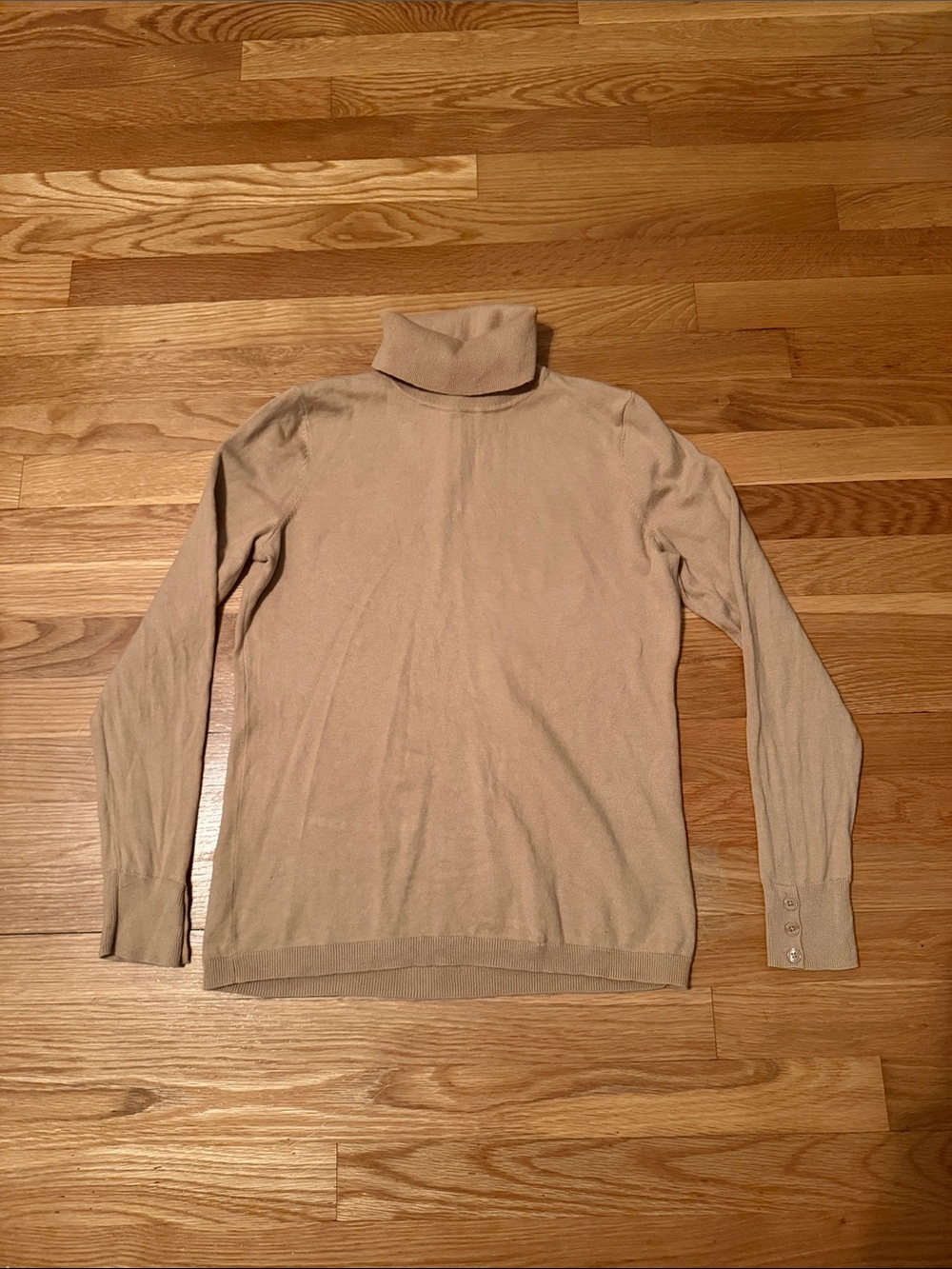Talbots Beige Turtleneck Sweater
